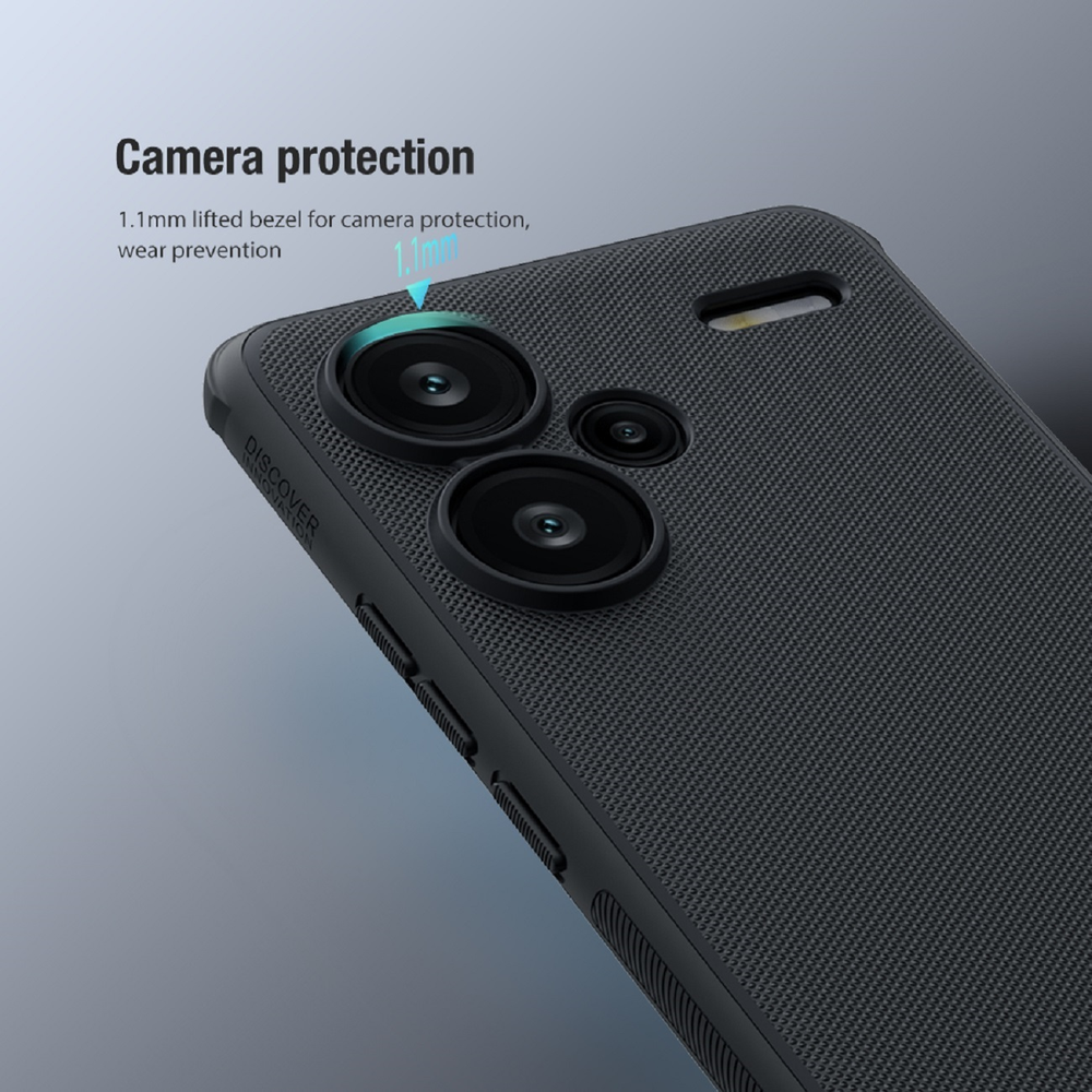 Xiaomi Redmi Note 13 Pro+ 5G Nillkin Super Shield Pro telefono dėklas juodos spalvos