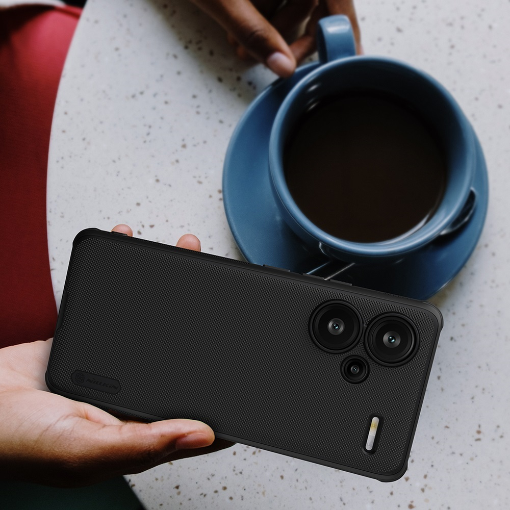Xiaomi Redmi Note 13 Pro+ 5G Nillkin Super Shield Pro telefono dėklas juodos spalvos