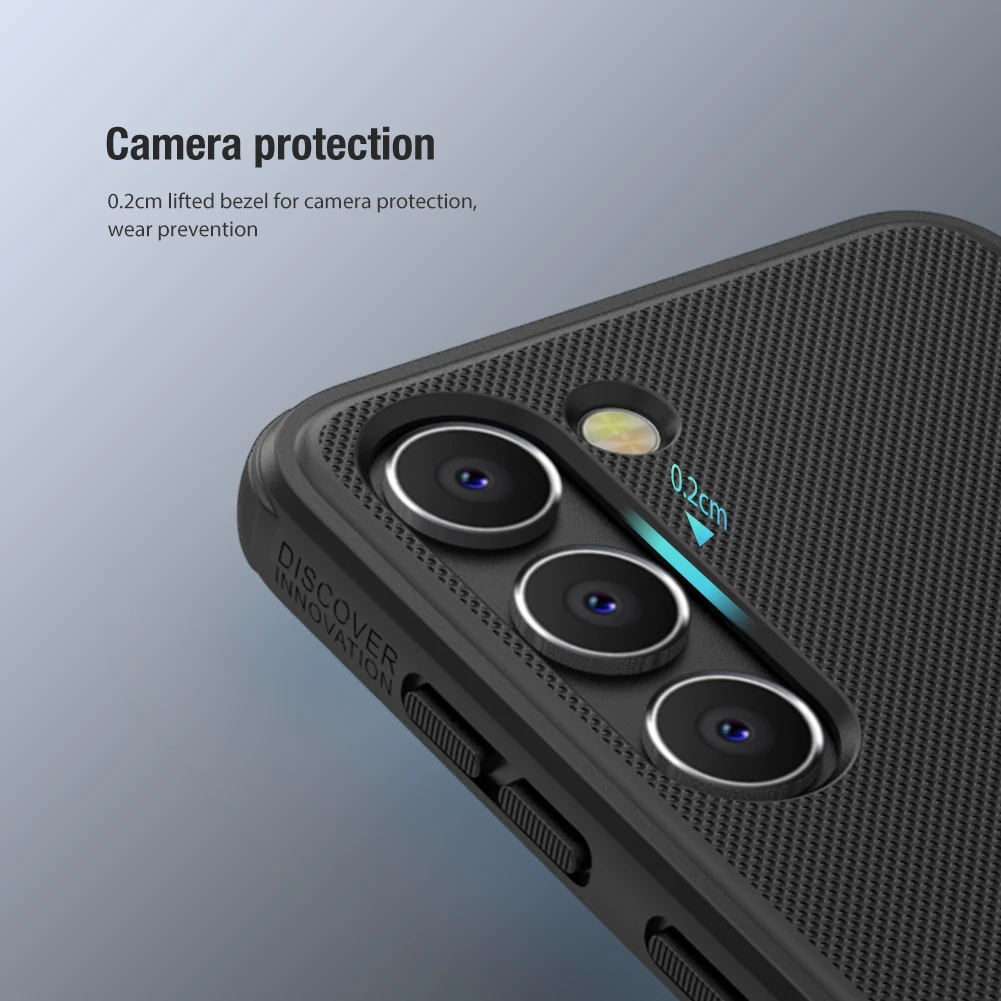 Dėklas Nillkin Super Frosted Shield Pro Samsung S916 S23 Plus 5G mėlynas