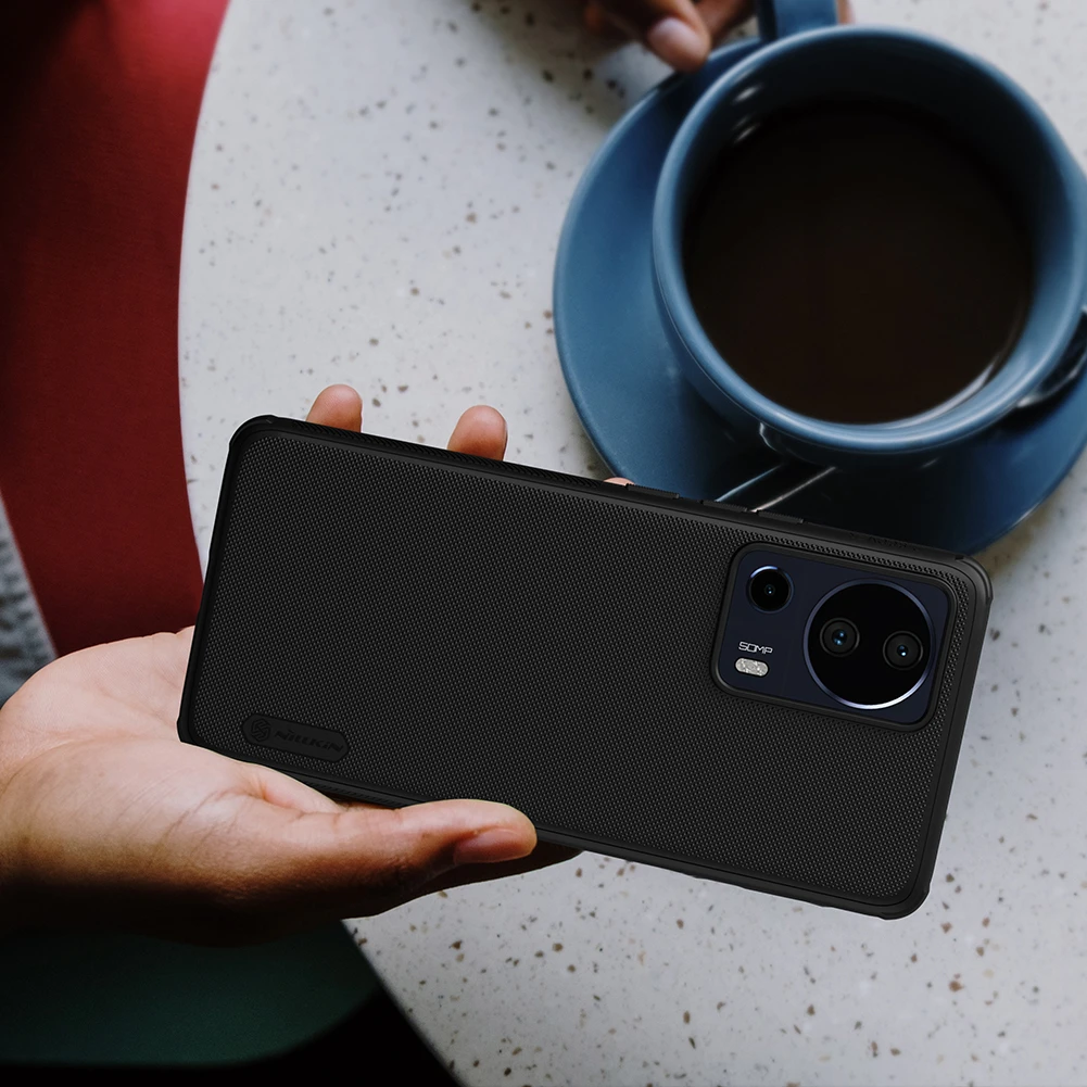 Dėklas Nillkin Super Frosted Shield Pro Xiaomi 13 Lite juodas