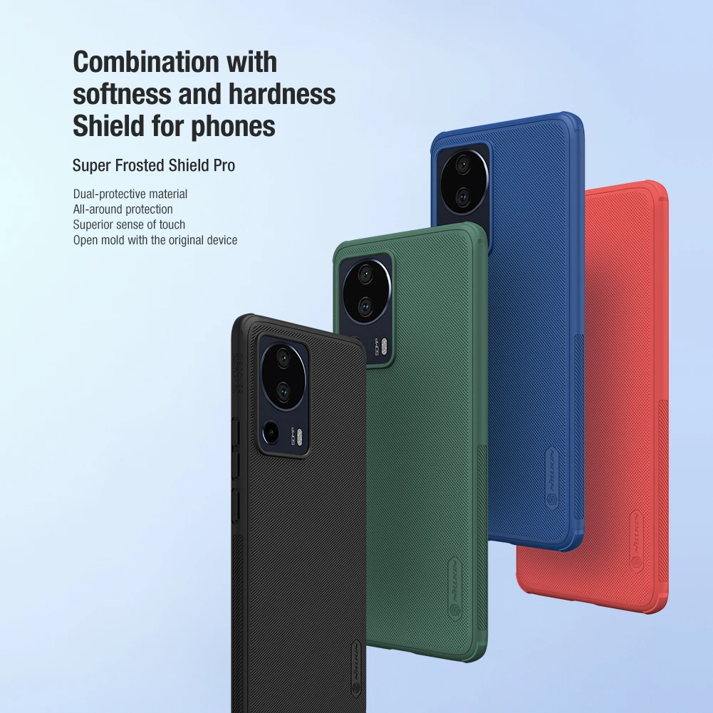 Dėklas Nillkin Super Frosted Shield Pro Xiaomi 13 Lite žalias