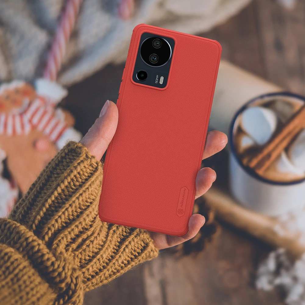 Dėklas Nillkin Super Frosted Shield Pro Xiaomi 13 Lite raudonas