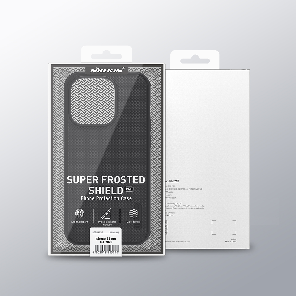 Dėklas Nillkin Super Frosted Shield Pro Apple iPhone 14 Pro juodas
