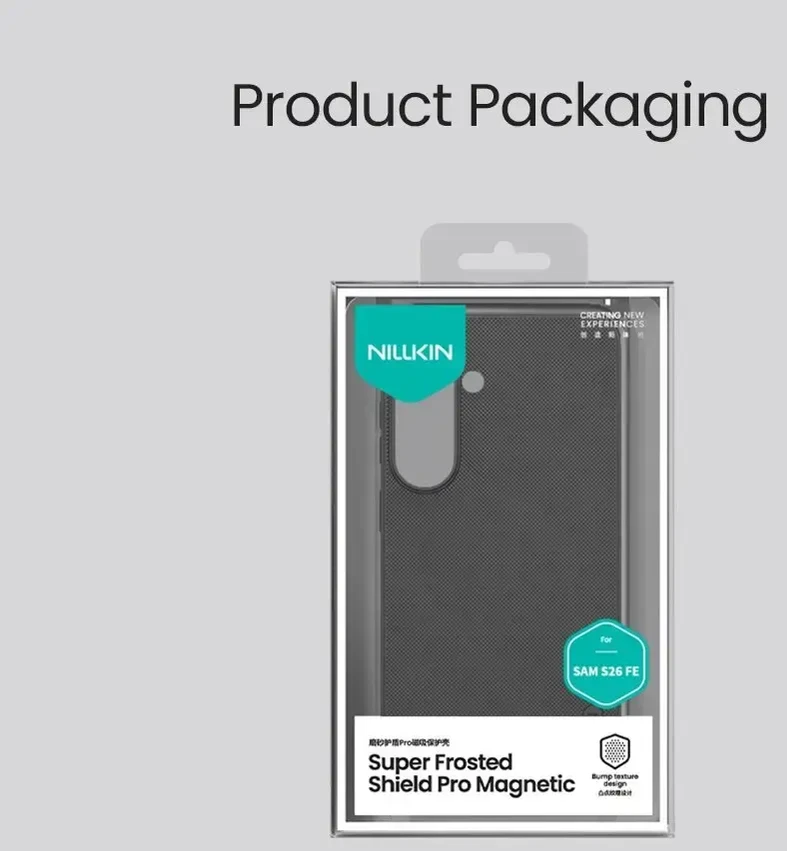 Dėklas Nillkin Super Frosted PRO Magnetic Back Cover for Samsung Galaxy S26 FE Juodas