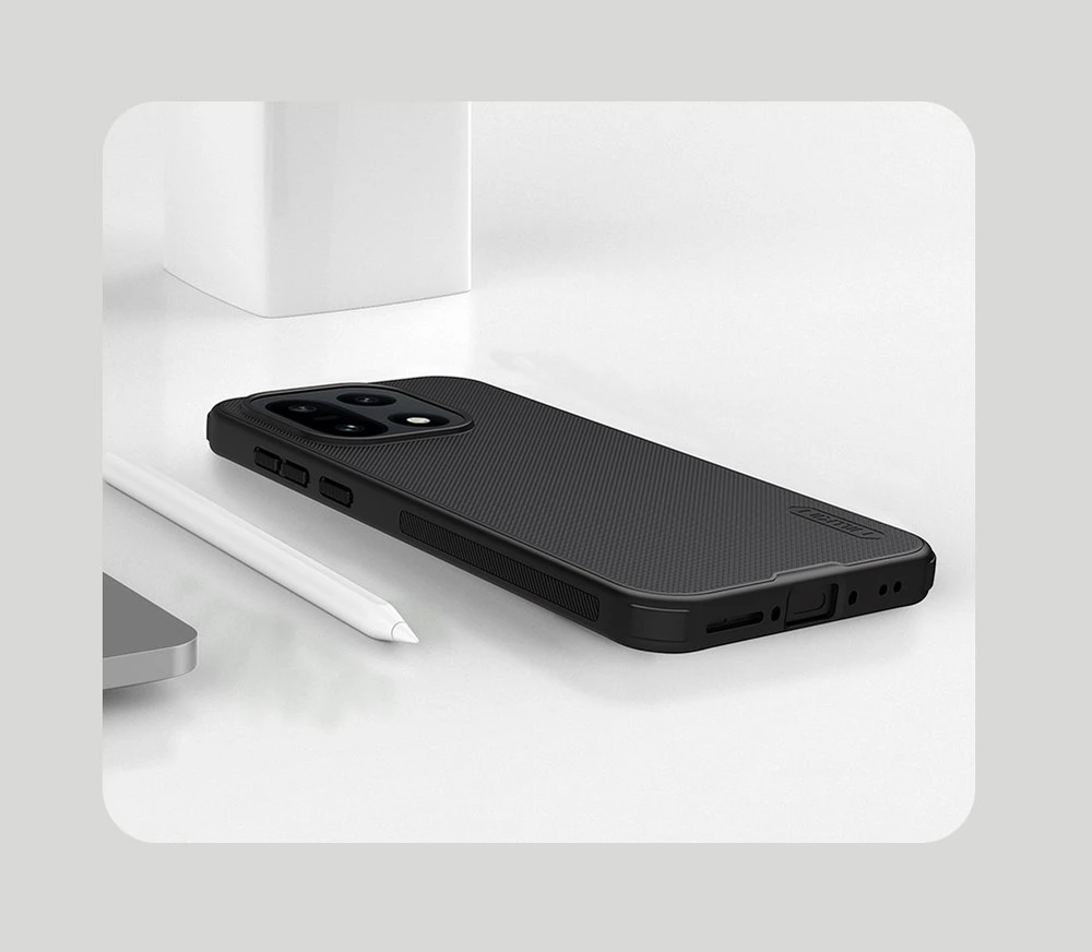 Nillkin Super Frosted PRO Magnetic Back dėklas skirtas OnePlus 15 juodos spalvos