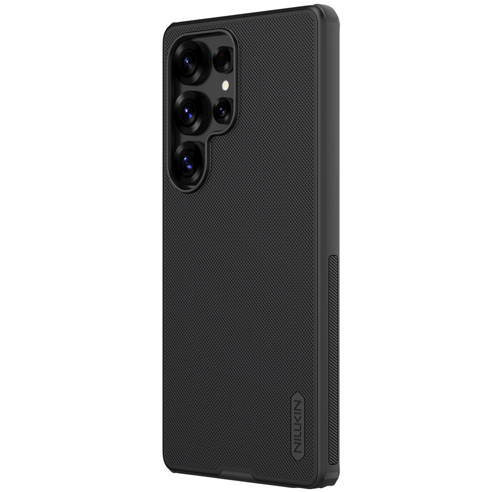 Nillkin Super Frosted Shield Pro Magnetic Case Samsung S25 Ultra su MagSafe – dėklas telefonui juodos spalvos