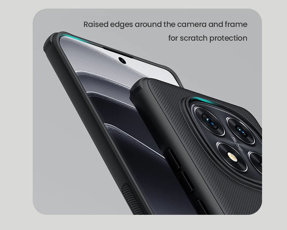 Nillkin Super Frosted PRO Magnetic Back Xiaomi Redmi Note 14 Pro+ 5G dėklas telefonui juodos spalvos