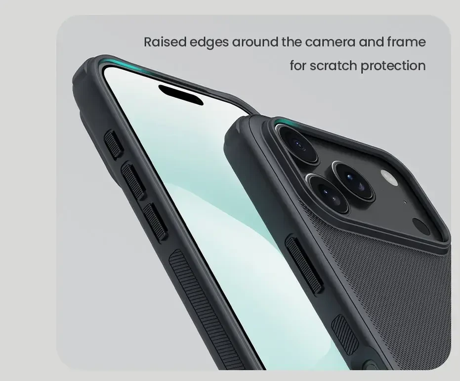 Nillkin Super Frosted PRO Magnetic Back dėklas skirtas Apple iPhone 17 Pro Max juodos spalvos