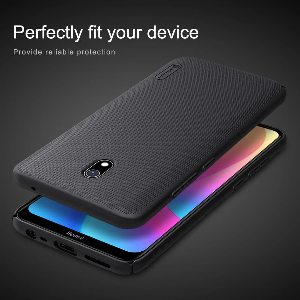 Dėklas NILLKIN matinis SHIELD STIPRESNIS DĖKLO DANGALIS + STOVAS XIAOMI REDMI 8A Juodas