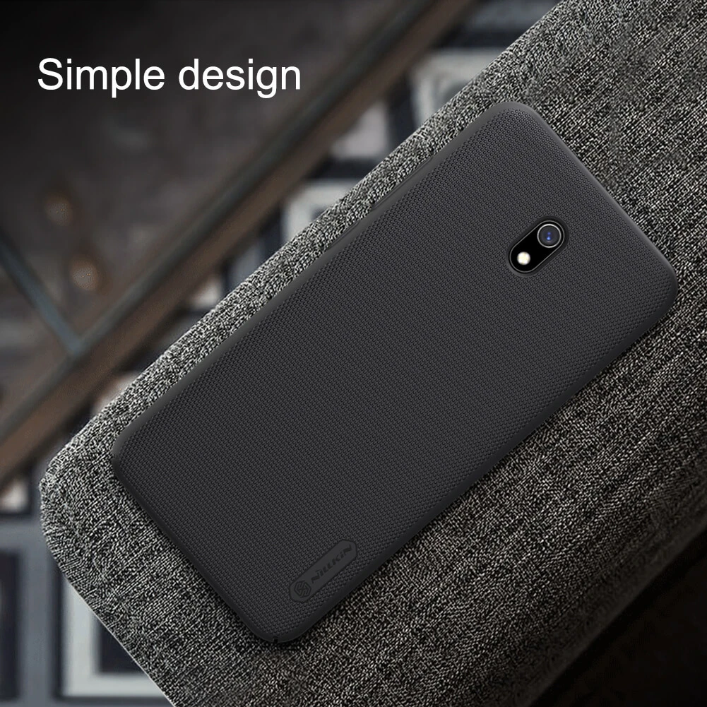 Dėklas NILLKIN matinis SHIELD STIPRESNIS DĖKLO DANGALIS + STOVAS XIAOMI REDMI 8A Juodas