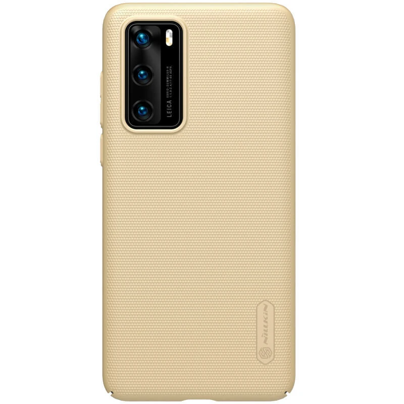 Nillkin Super Frosted Shield dėklas telefonui Huawei P40 auksinis