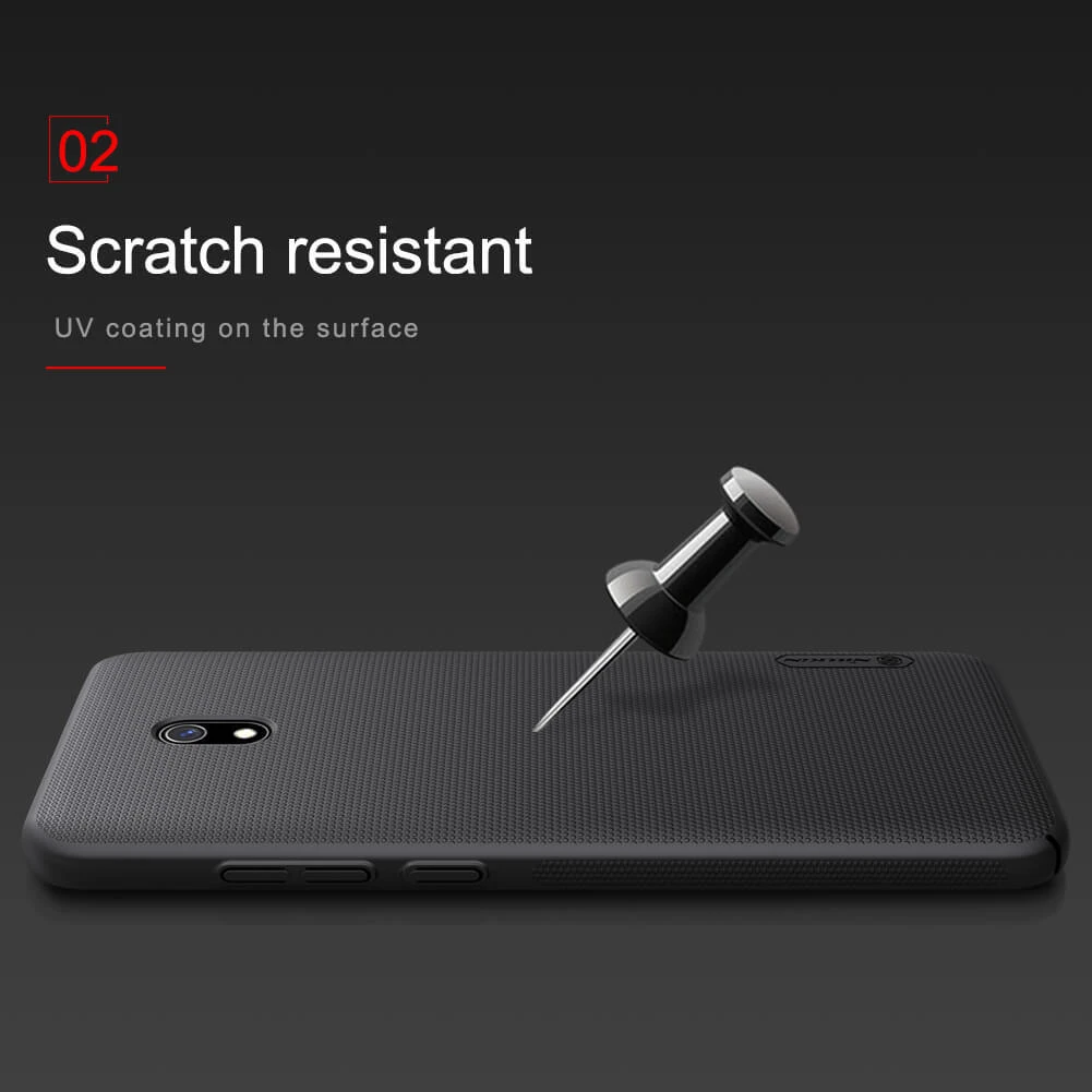 Dėklas NILLKIN matinis SHIELD STIPRESNIS DĖKLO DANGALIS + STOVAS XIAOMI REDMI 8A Juodas