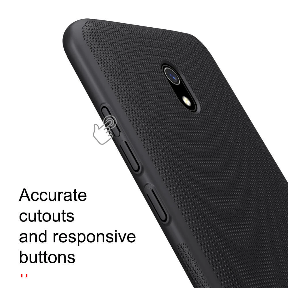 Dėklas NILLKIN matinis SHIELD STIPRESNIS DĖKLO DANGALIS + STOVAS XIAOMI REDMI 8A Juodas