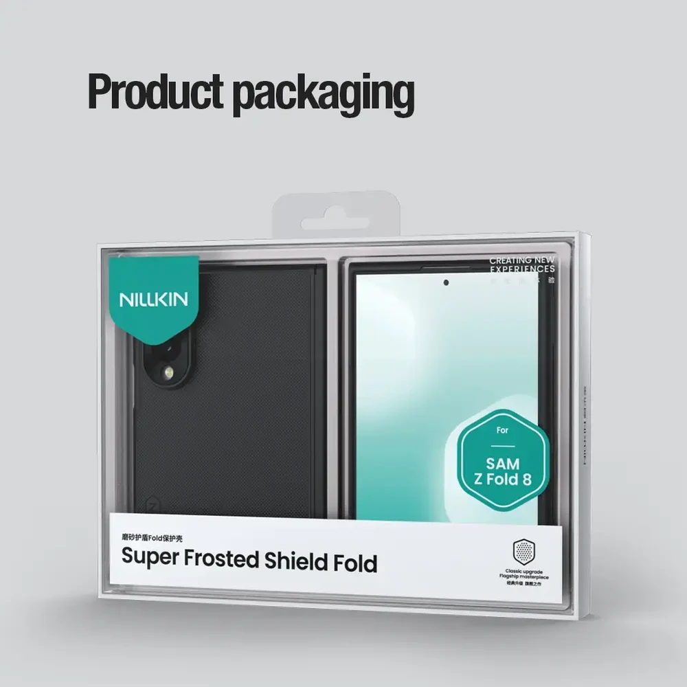 Nillkin Super Frosted FOLD Magnetic Back dėklas skirtas Samsung Galaxy Z Fold 8 juodos spalvos