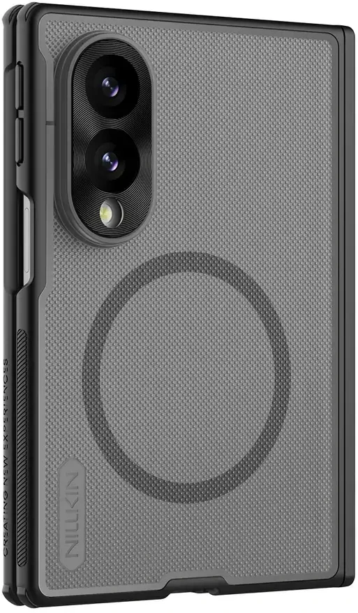 Nillkin Super Frosted FOLD Magnetic Back dėklas skirtas Samsung Galaxy Z Fold 8 skaidrus juodos spalvos