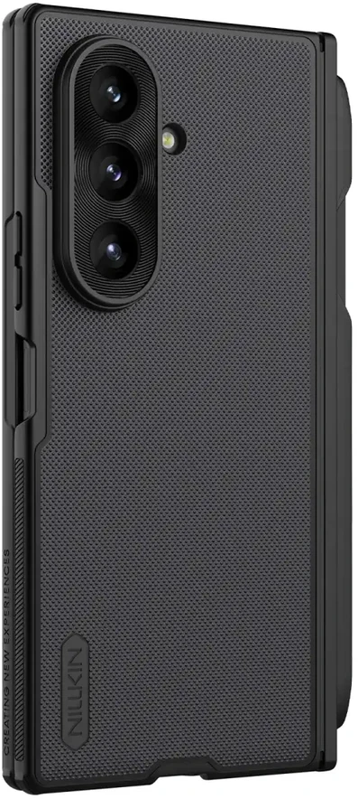 Nillkin Super Frosted FOLD Magnetic Pen Slot Back dėklas skirtas Samsung Galaxy Z Fold 8 Ultra juodos spalvos