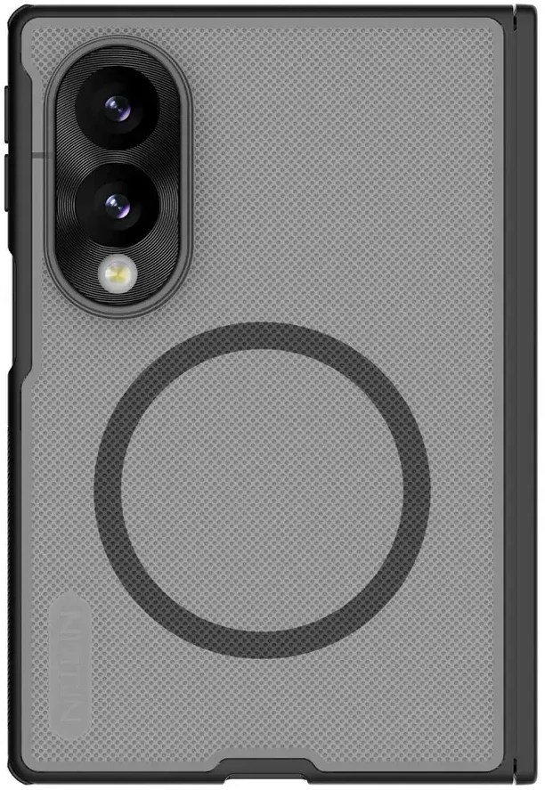 Nillkin Super Frosted FOLD Magnetic Back dėklas skirtas Samsung Galaxy Z Fold 8 skaidrus juodos spalvos