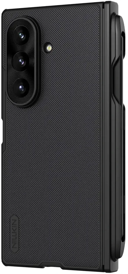Nillkin Super Frosted FOLD Magnetic Pen Slot Back dėklas skirtas Samsung Galaxy Z Fold 8 Ultra juodos spalvos