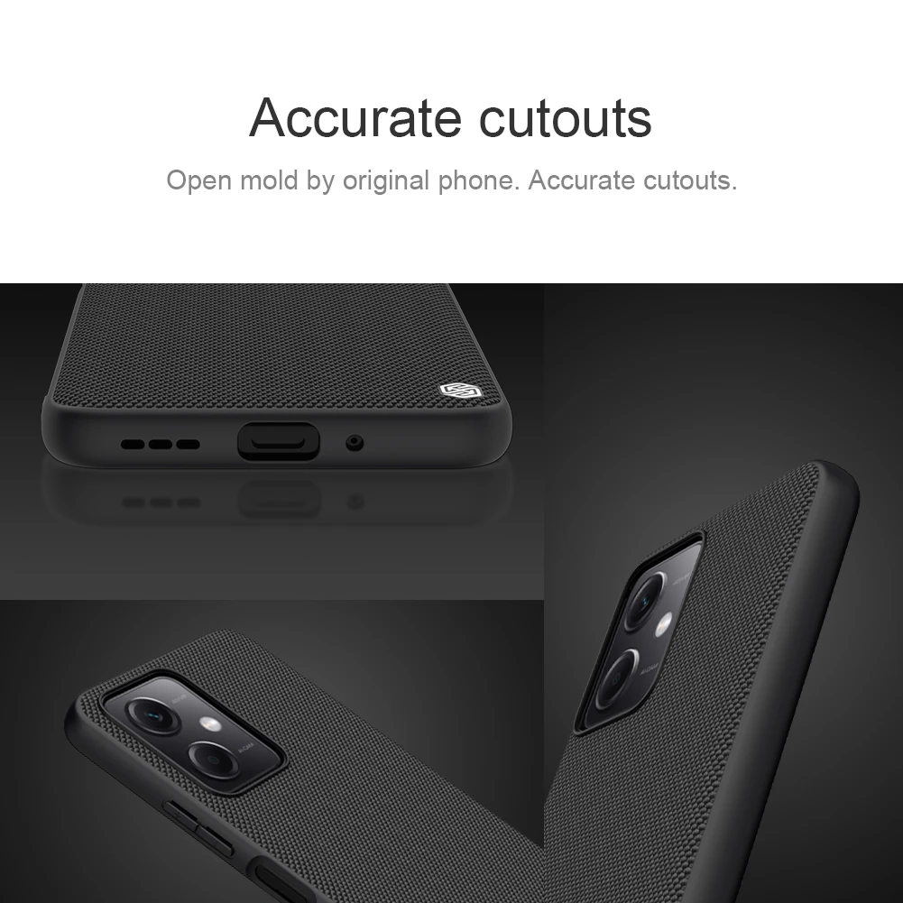 Dėklas Nillkin Textured Case Xiaomi Redmi Note 12 5G/Poco X5 5G juodas