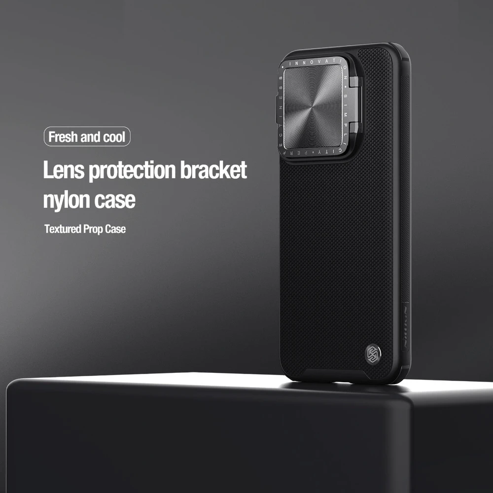 Nillkin Textured Prop Magnetic dėklas skirtas Xiaomi 14 Pro - juodos spalvos