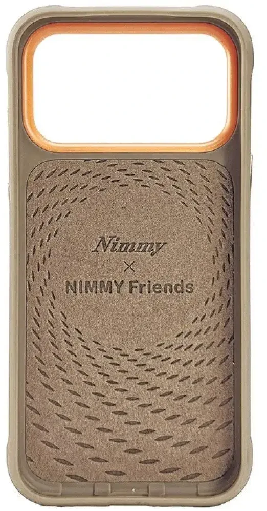 NIMMY dėklas BIG EYED LYING TEDDY POODLE, suderinamas su MagSafe, skirtas IPHONE 18 Pro/17 Pro, ruda