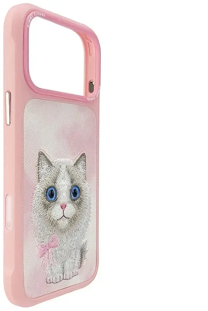 Dėklas NIMMY case BIG EYED RAGDOLL for IPHONE 18 Pro/17 Pro pink