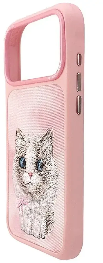 Dėklas NIMMY case BIG EYED RAGDOLL for IPHONE 18 Pro/17 Pro pink