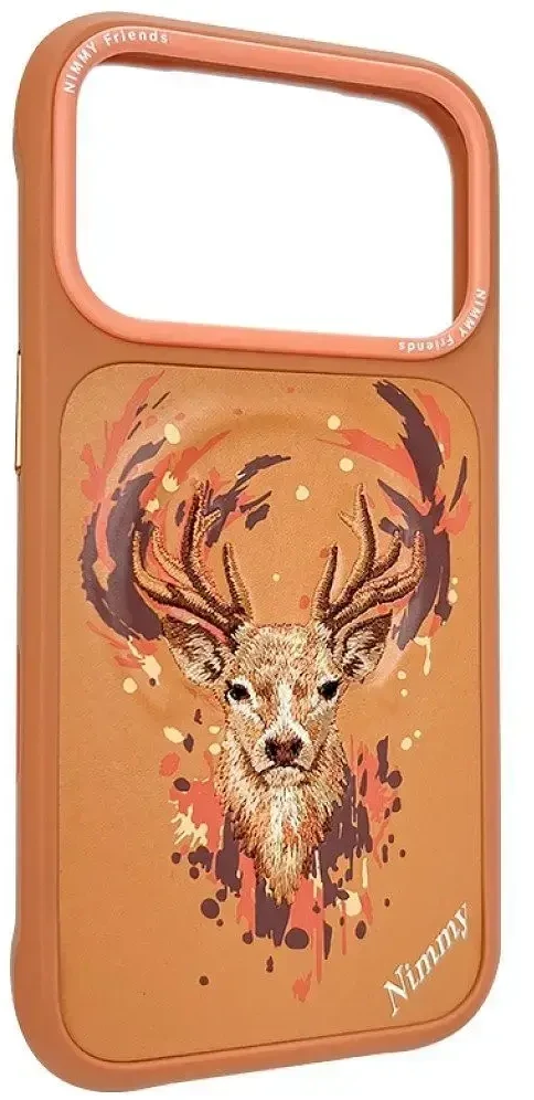 NIMMY dėklas DEER, suderinamas su MagSafe, skirtas IPHONE 18 Pro Max/17 Pro Max, oranžinis
