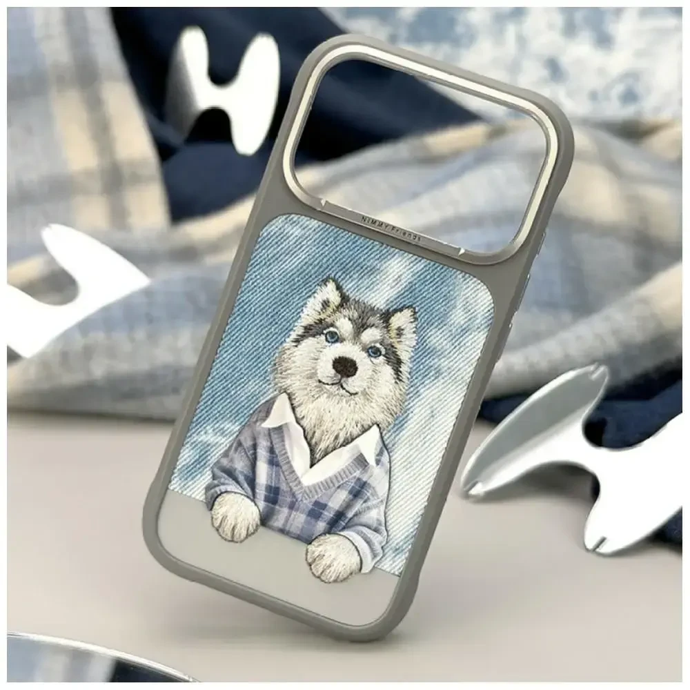 NIMMY dėklas GENTLE PETS SERIES DOG, suderinamas su MagSafe, skirtas IPHONE 18 Pro/17 Pro, pilkas