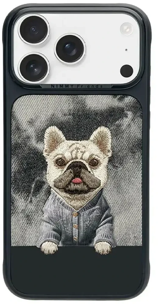 NIMMY dėklas GENTLE PETS SERIES DOG, suderinamas su MagSafe, skirtas IPHONE 18 Pro/17 Pro, juodas