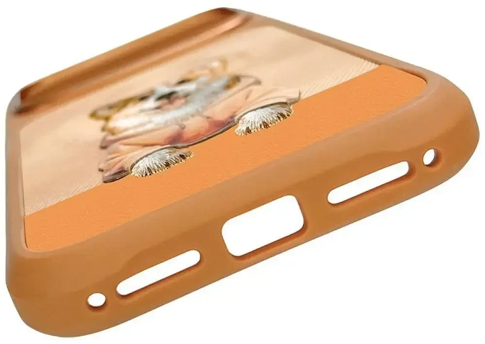 NIMMY dėklas GENTLE PETS SERIES DOG suderinamas su MagSafe, skirtas IPHONE 18 Pro/17 Pro, oranžinis