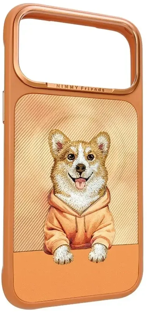 NIMMY dėklas GENTLE PETS SERIES DOG, suderinamas su MagSafe, skirtas IPHONE 18 Pro Max/17 Pro Max, oranžinis