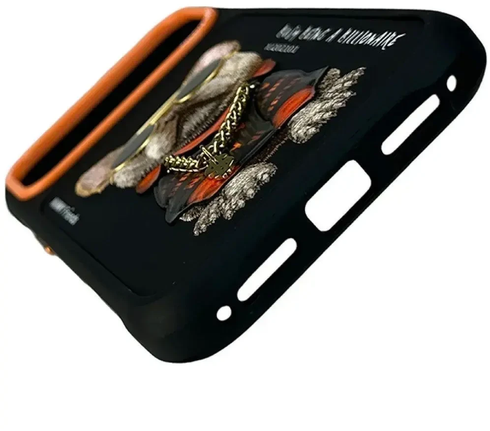 Dėklas NIMMY case GLASSES COOL DOG for IPHONE 18 Pro/17 Pro juodas