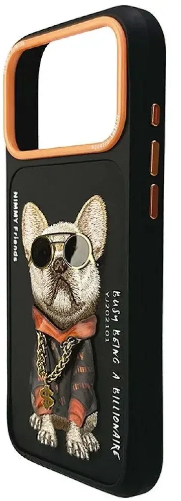 Dėklas NIMMY case GLASSES COOL DOG for IPHONE 18 Pro/17 Pro juodas