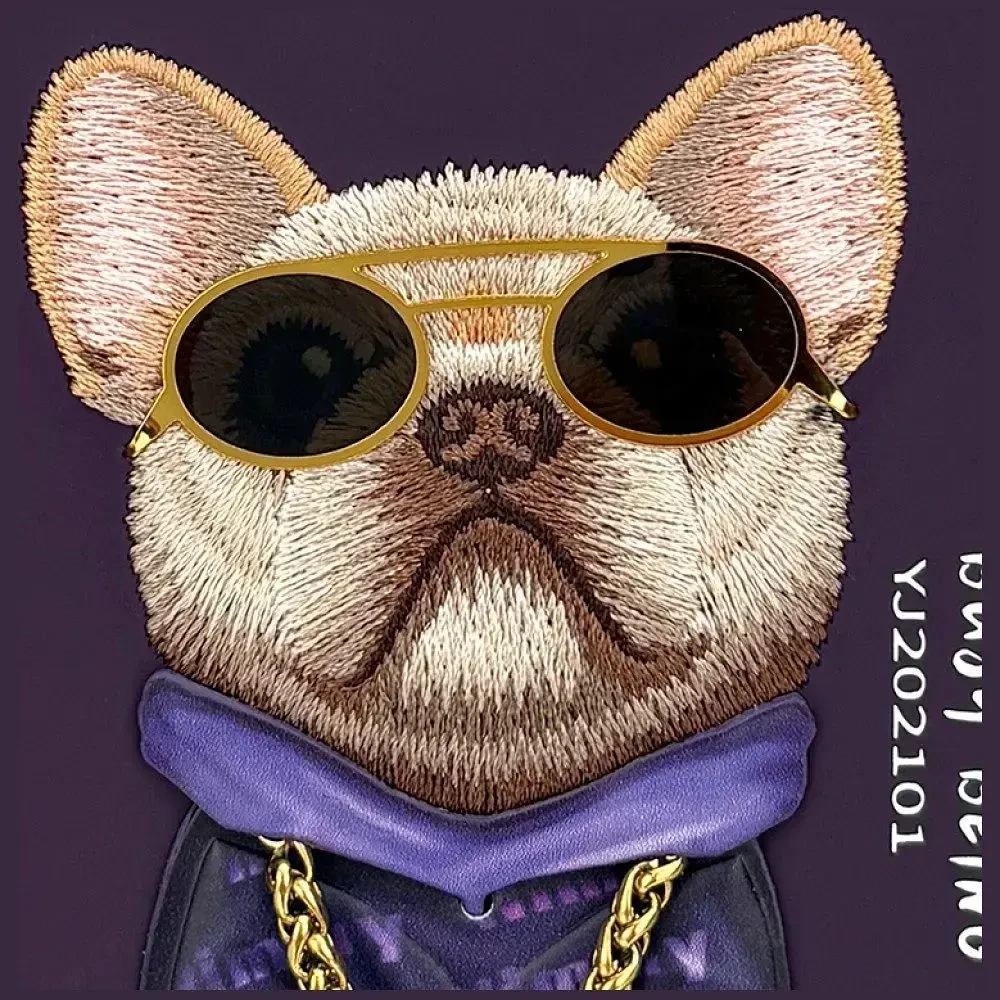 Dėklas NIMMY case GLASSES COOL DOG for IPHONE 18 Pro/17 Pro violetinė