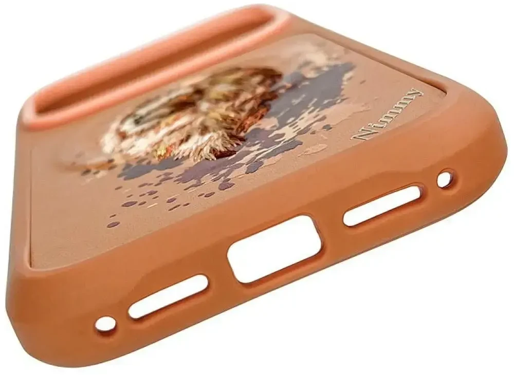 NIMMY dėklas LION, suderinamas su MagSafe, skirtas IPHONE 18 Pro/17 Pro, oranžinis