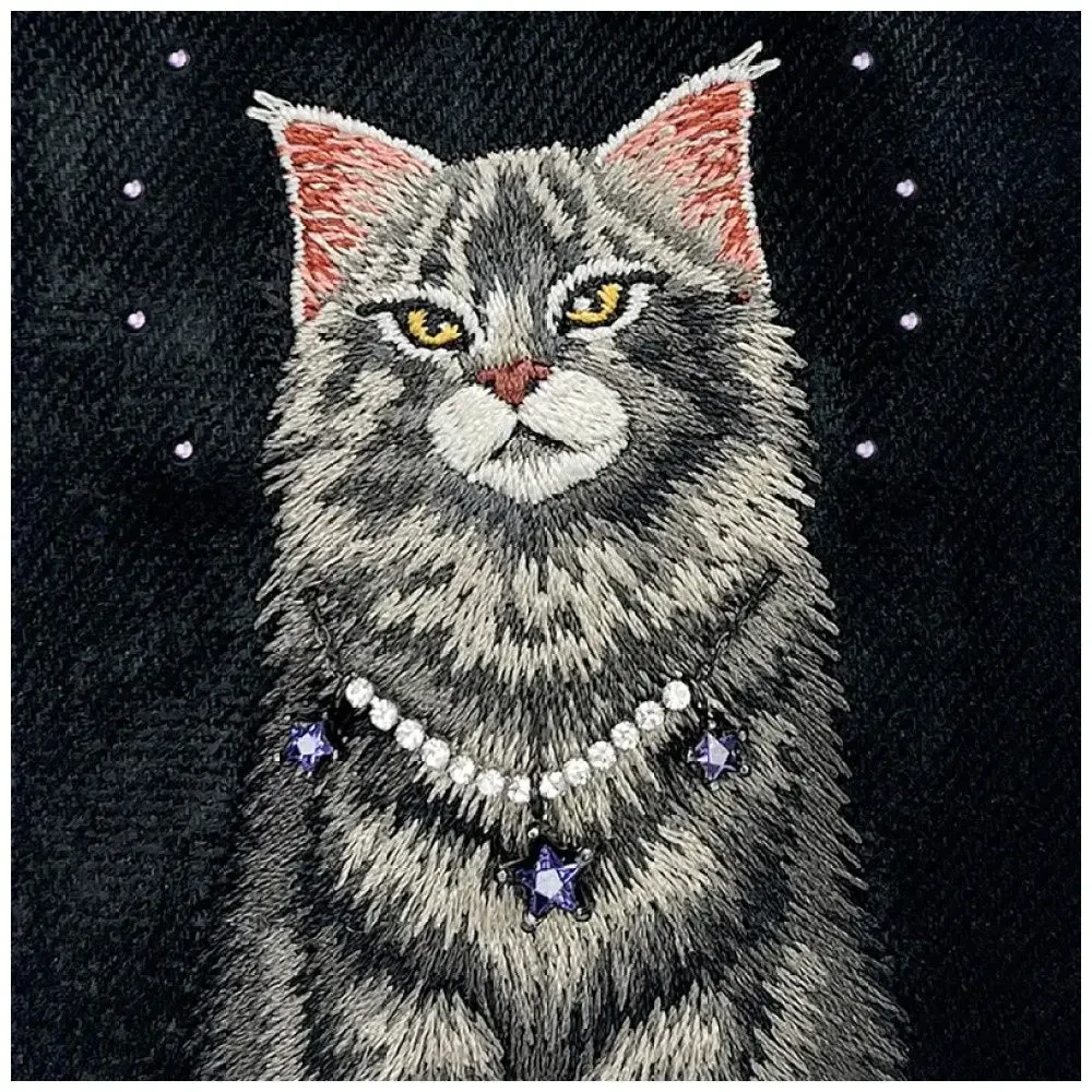 NIMMY dėklas LUCKY FASHION CAT, suderinamas su MagSafe, skirtas IPHONE 18 Pro Max/17 Pro Max, juodas