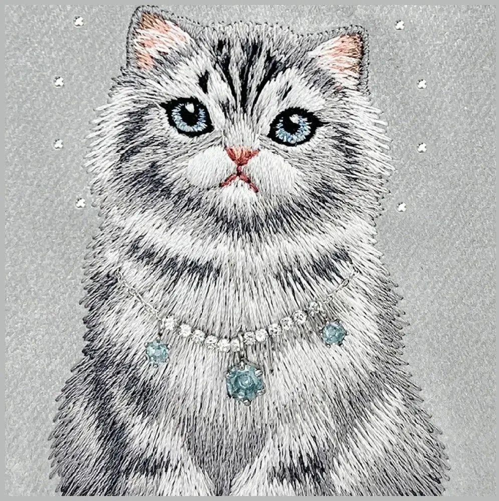 NIMMY dėklas LUCKY FASHION CAT suderinamas su MagSafe, skirtas IPHONE 18 Pro Max/17 Pro Max, pilkas