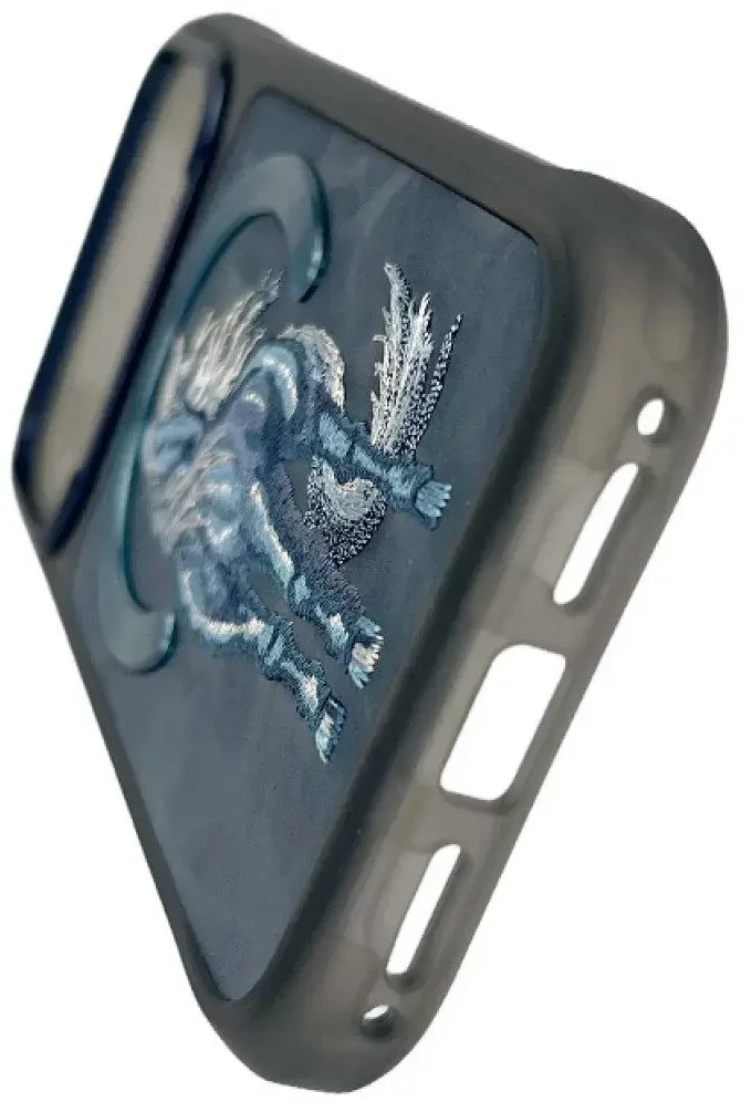 NIMMY dėklas MAGNETIC FANTASY ANIMAL UNICORN, suderinamas su MagSafe, skirtas IPHONE 18 Pro Max/17 Pro Max, mėlynas