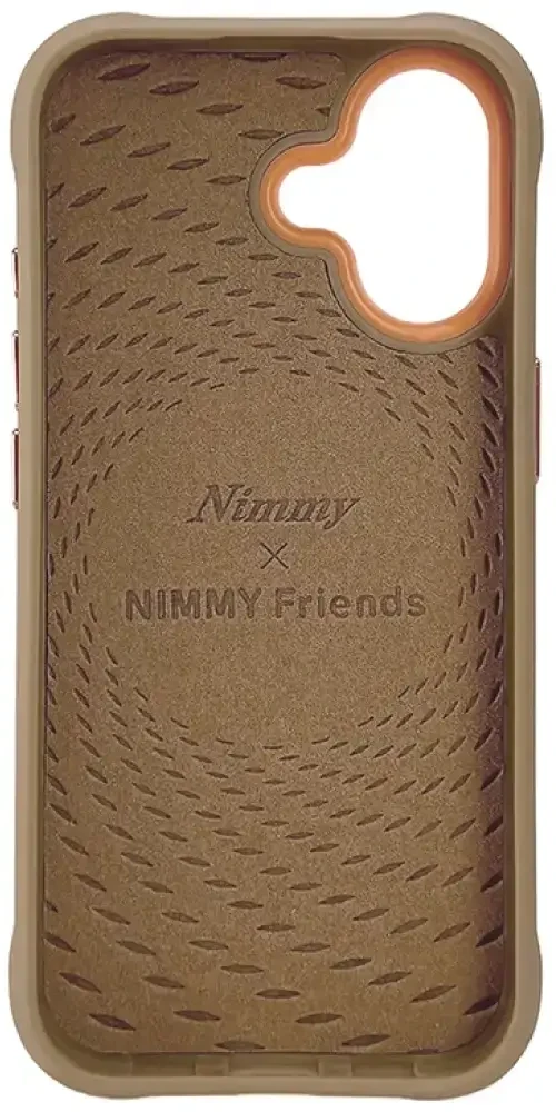 Dėklas Nimmy Cool&Cute 2.0 Bear do iPhone 17 smėlio spalva