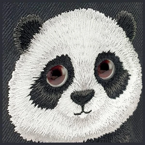 Nimmy dėklas Apple iPhone 15 Pro 6.1" juodos spalvos Big Eyed Pet 2.0 Panda