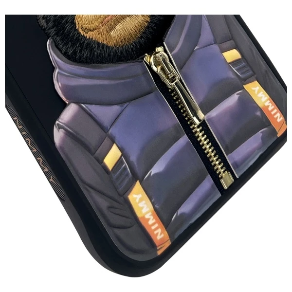 Nimmy dėklas Apple iPhone 15 Pro Max 6.7" juodos spalvos Cool&Cute 2.0 Monkey