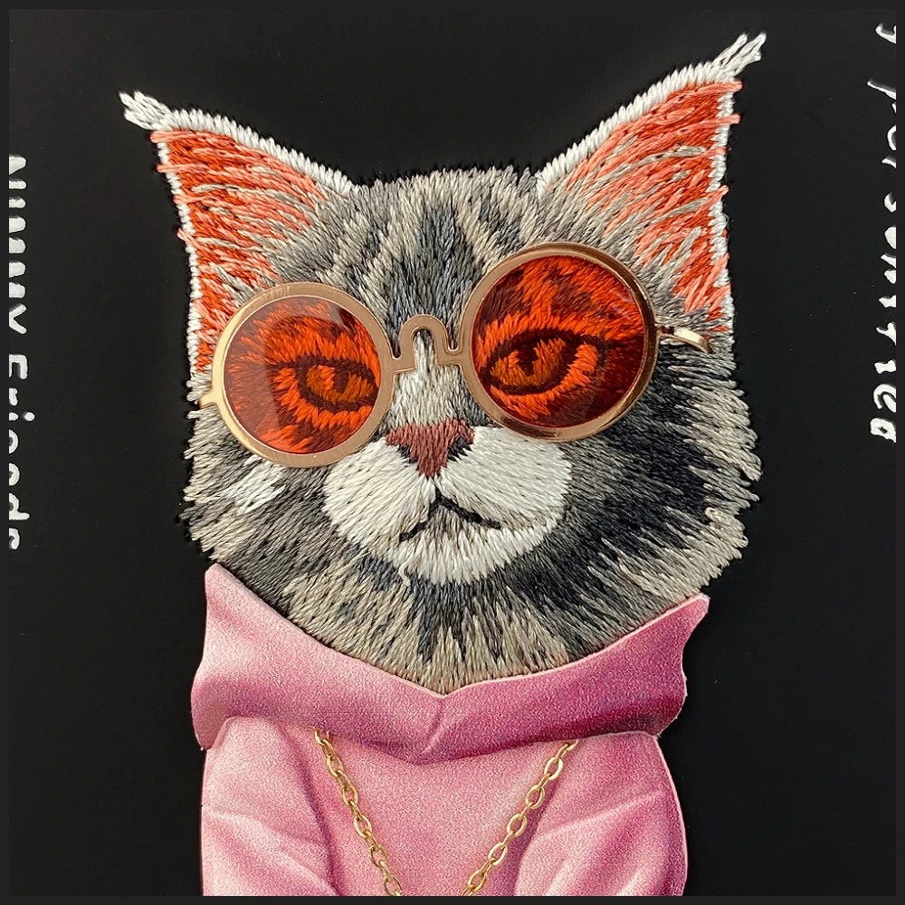 „Nimmy Glasses“ „Cool Cat“ dėklas, skirtas „iPhone 17“ – juodas