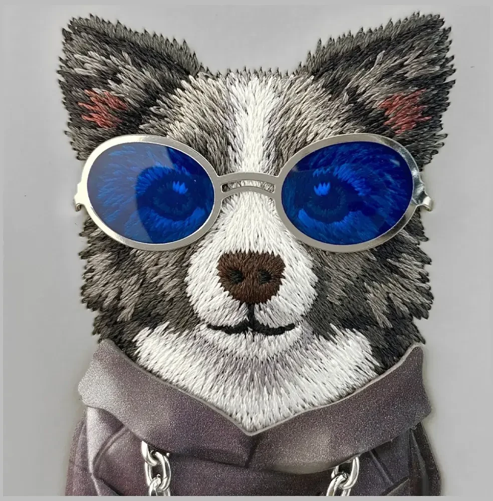 „Nimmy Glasses Cool nag“ dėklas „iPhone 17“ – pilkas