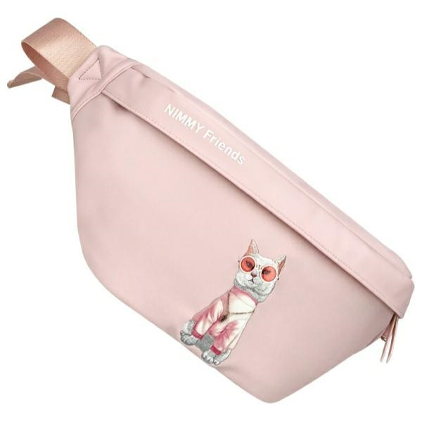 Nimmy Nerka na ramię rožinės spalvos Crossbody Glasses Cool Cat