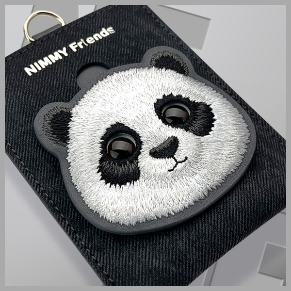 Nimmy kortelių dėklas juodos spalvos Big Eyed Pet 2.0 Cat