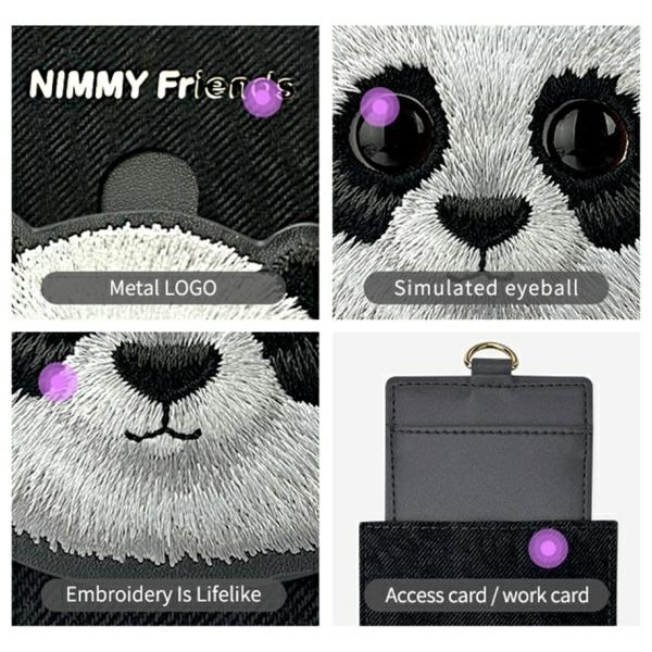 Nimmy kortelių dėklas juodos spalvos Big Eyed Pet 2.0 Cat