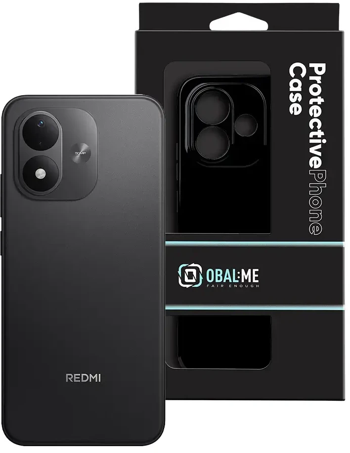 Dėklas OBAL:ME Glossy Cover for Xiaomi Redmi Note 17 4G/5G Juodas