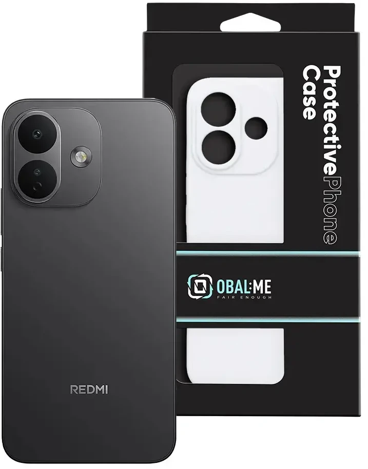 Dėklas OBAL:ME Glossy Cover for Xiaomi Redmi Note 17 Pro 5G Baltas