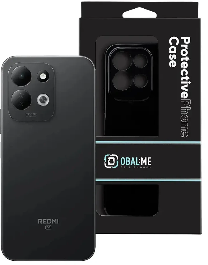 Dėklas OBAL:ME Glossy Cover for Xiaomi Redmi 17 4G/5G Juodas